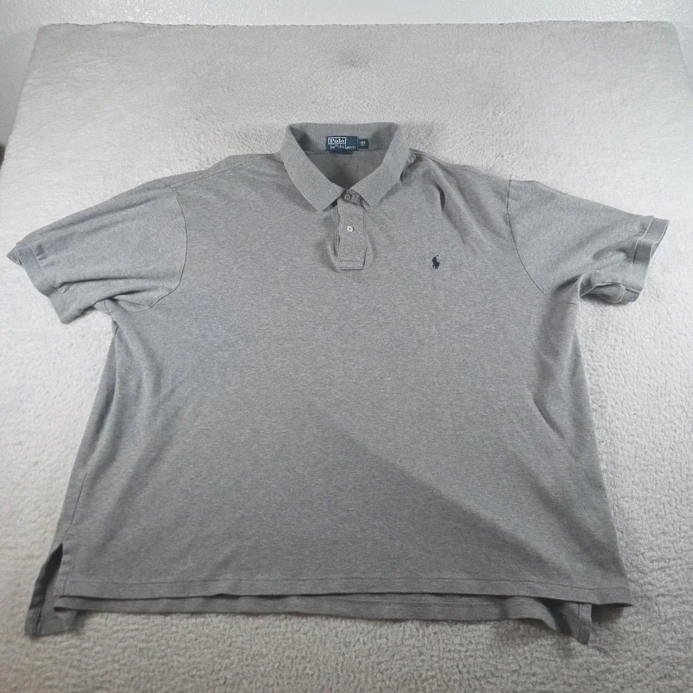 Vintage Polo Ralph Lauren‎ Shirt Mens Gray Size 3XB Big And Tall